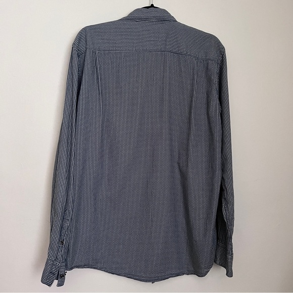 Rodd & Gunn Long Sleeve Button Up Shirt Mens L Sport Fit Blue Geometric EUC - Picture 3 of 7